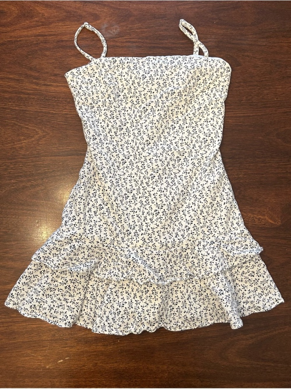 Princess Polly White Mini Floral Ruffle Dress